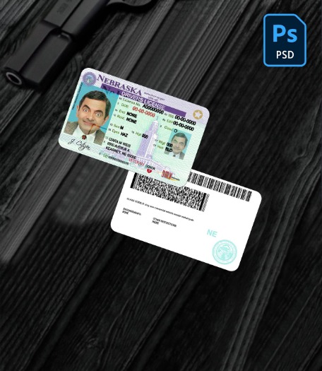 USA Nebraska driving license PSD